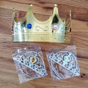 Crown and Two Tiaras